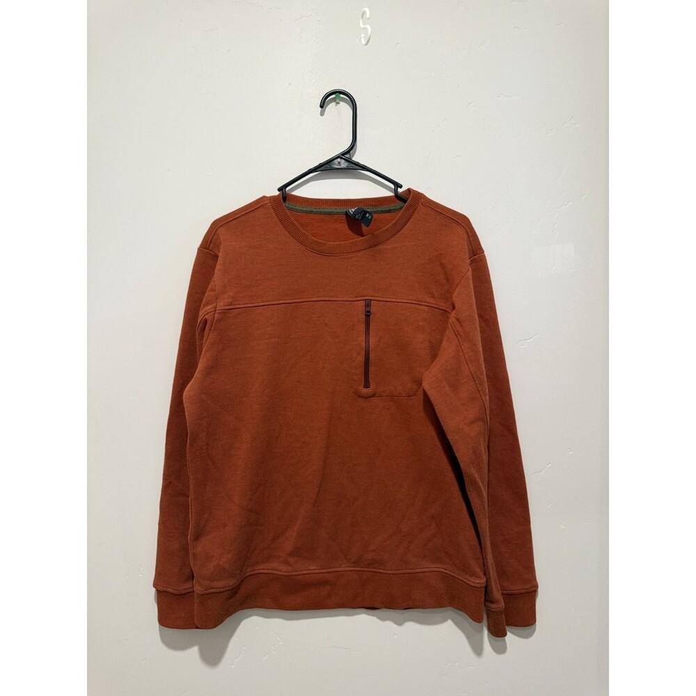 Mountain Hardwear Firetower Long Sleeve Crew Mens Medium Orange Athleisure M